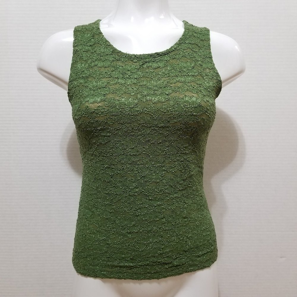 JRT top Small lace tank lined front sleeveless fairycore whimsigoth VINTAGE